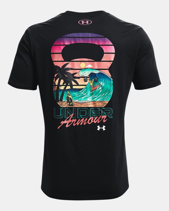 男士UA Wave Crusher短袖T恤, Black, pdpMainDesktop image number 5